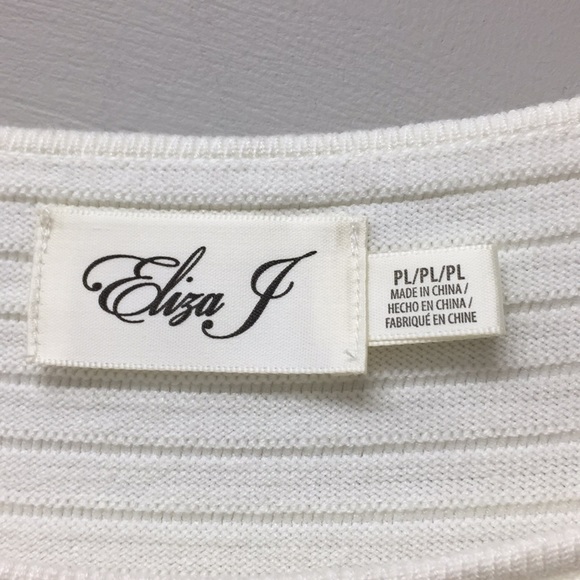 Eliza J Mesh Knit Long Sleeve Dress Petite Large - Picture 6 of 8